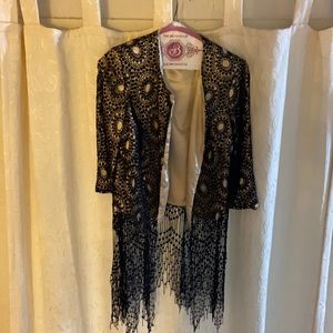 Boston Proper| Women’s Geometric Jacket w/ Fringe